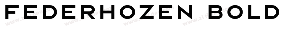 Federhozen Bold字体转换